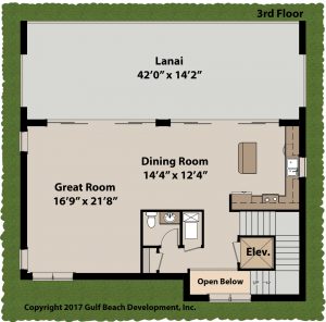 Island Bay Coastal House Plan 3rd Floor